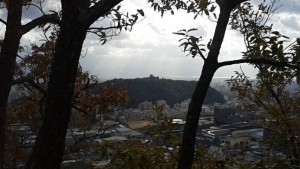 御幸寺山からの松山城